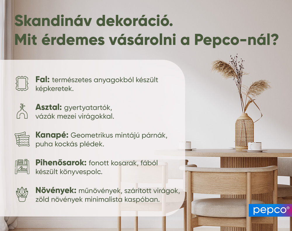 skandináv dekoráció. Mit érdemes vásárolni a Pepco-nál?
